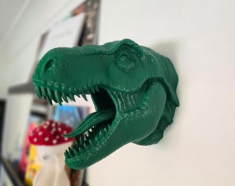 Tyrannosaurus Rex Art - t-rex - Dinosaur - Wall Mount- 3D Geprint - Meerdere kleuren en maten beschikbaar