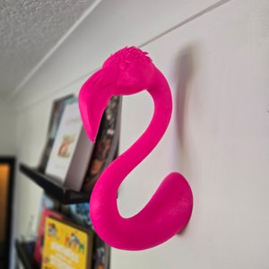 Flamingo Wall Art - Animal - Wall Mount- 3D Printed - Multiple Colours Available