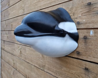 Orca painted wall art - Animal Art - 3D Printed - Home Decor - wall mount - Multiple Colours Available