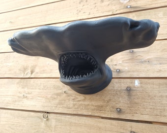 Hammerhead Shark - Animal -  Great hammerhead - Wall Mount- 3D Printed - Multiple Colours Available