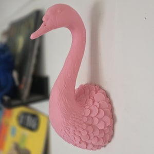Swan Wall Mount – Animal Home Decor - 3D Printed