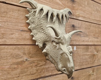 Kosmoceratops Wall Art - Dinosaur - Wall Mount- 3D Printed - Multiple Colours Available