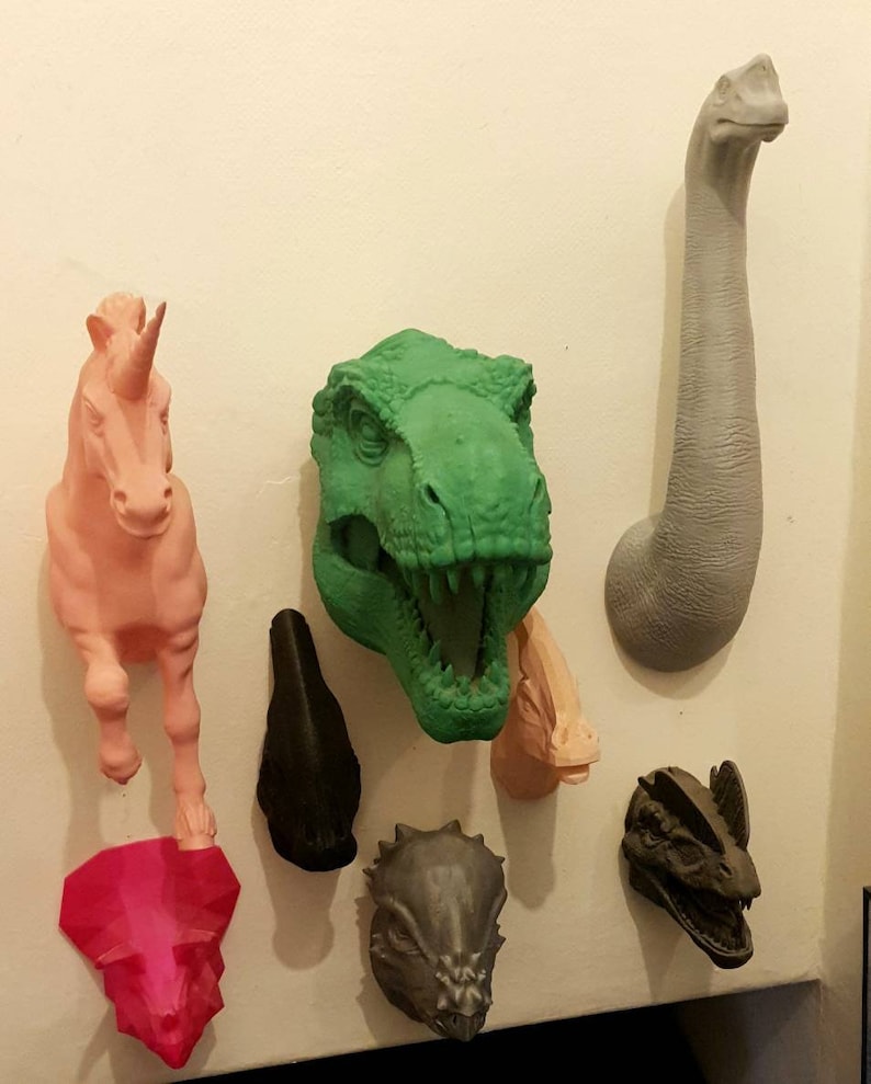 Brachiosaurus Wall Art Dinosaur Wall Mount 3D Printed Etsy