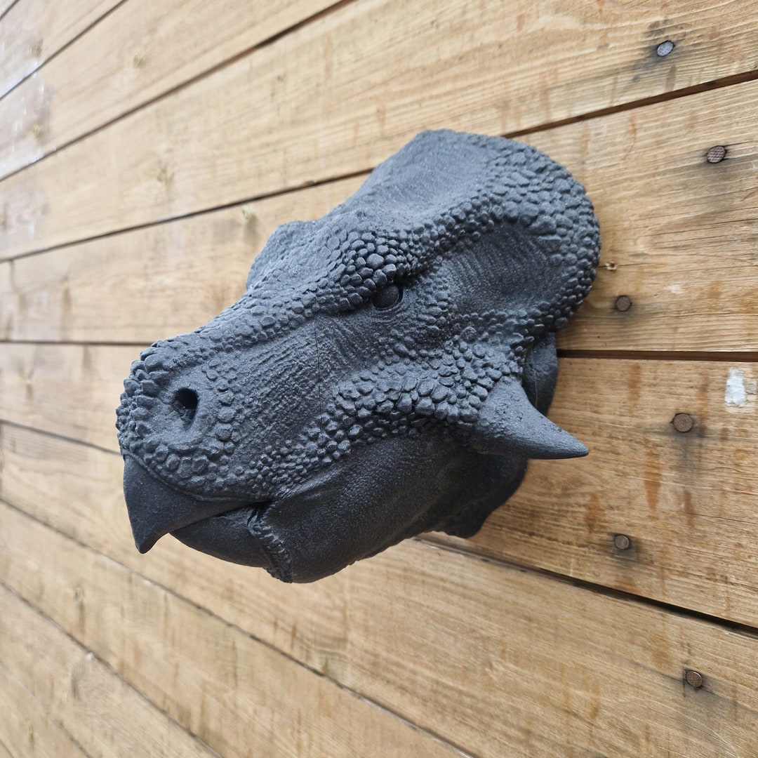 Leptoceratops Head Dinosaur Wall Art 3D Printed Home Decor Wall