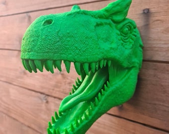 Allosaurus Wall Art - Dinosaur - Wall Mount- 3D Printed - Multiple Colours Available