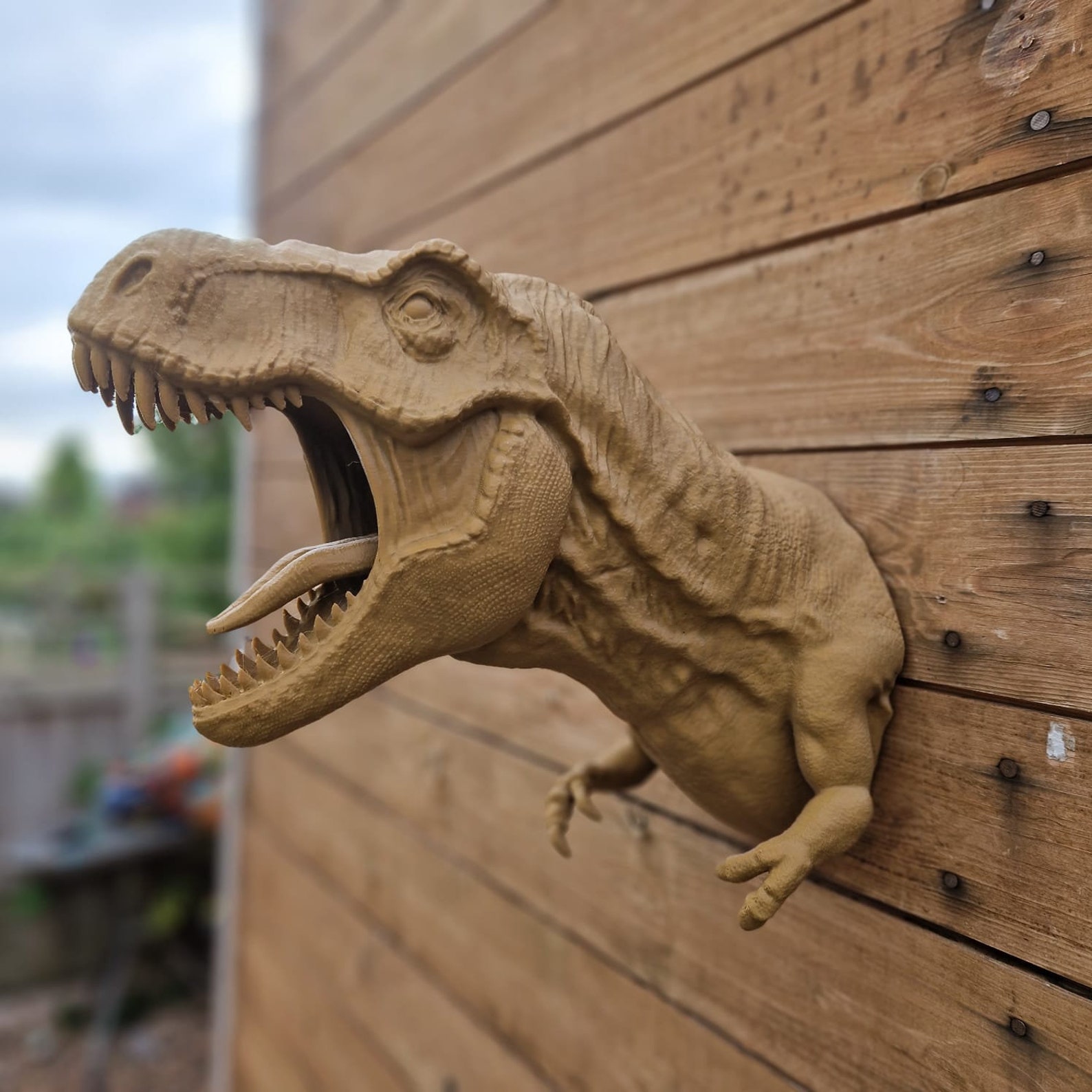 Tyrannosaurus Rex Bust - T-rex - Dinosaur Wall Art - 3D Printed - Home ...
