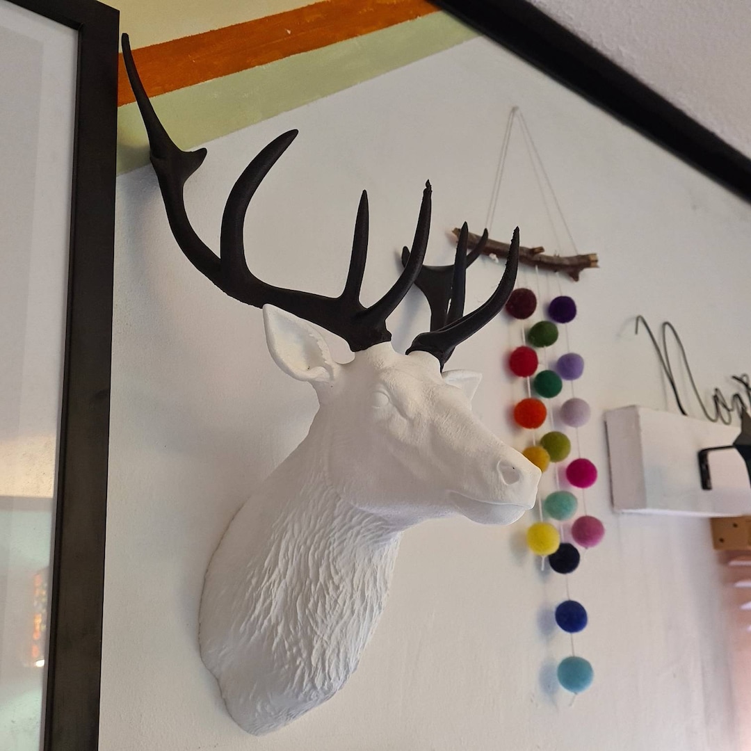 Stag Wall Art Animal Wall Mount 3D Printed Multiple Colours Available