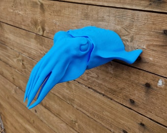 Cuttlefish - Animal Art - 3D Printed - Home Decor - wall mount - Multiple Colours Available