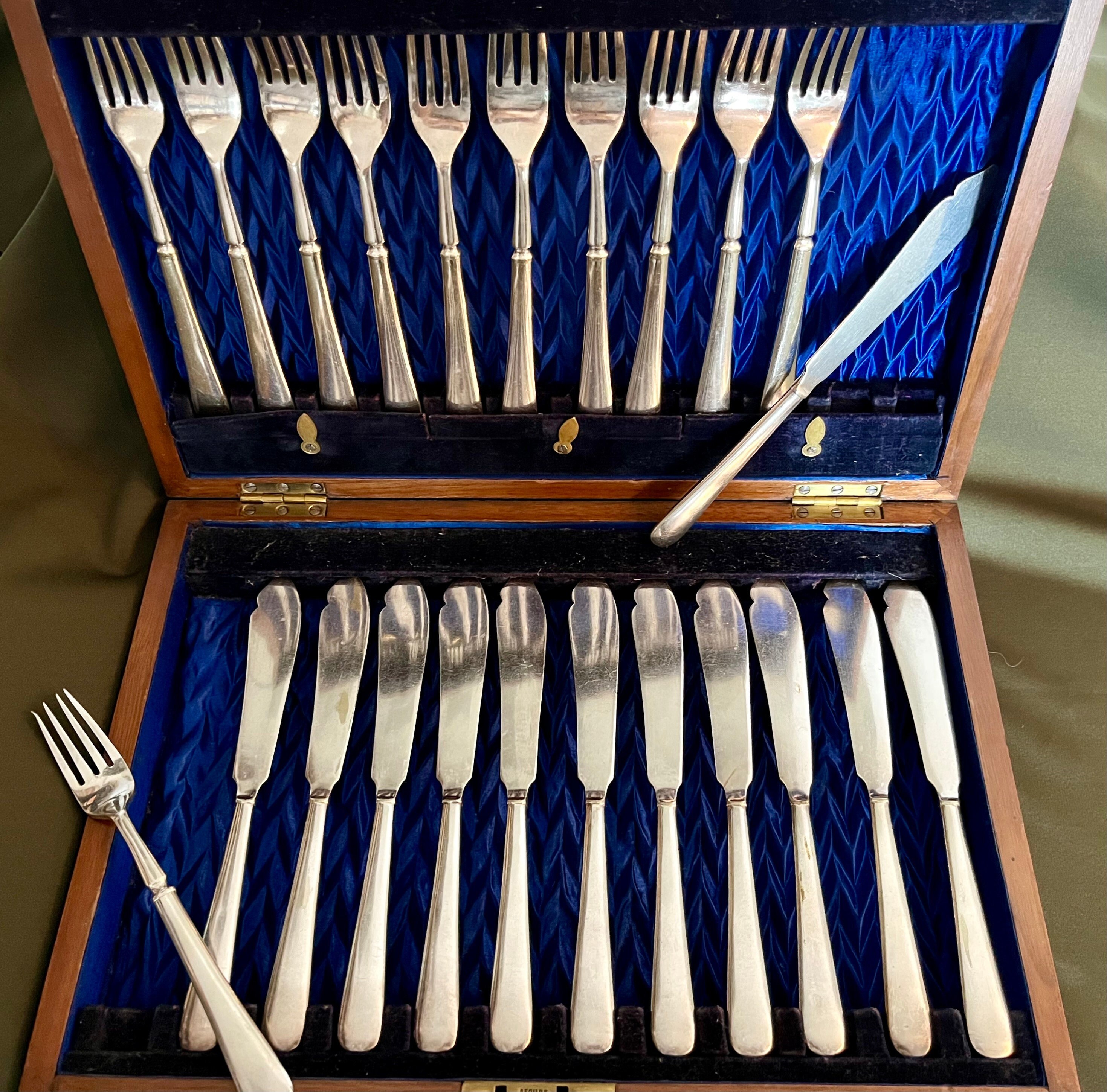 Sleek Silverware Set Etsy
