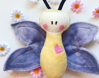 Plushie Toy Butterfly Sewing Pattern ~ Caterpillar PDF Download Pattern ~ Easy Sewing Project ~ Valentines Sewing Projects