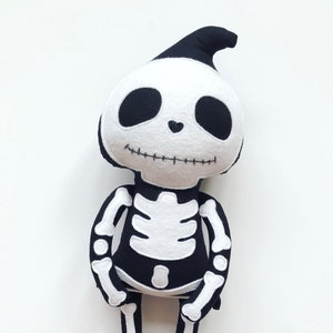 Skeleton Doll Sewing Pattern - Skeleton PDF download - Halloween Doll - Halloween Sewing Pattern - Halloween Sewing Project