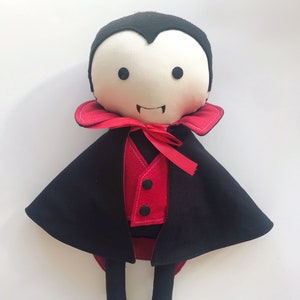 Dracula Sewing Pattern - Dracula Doll - Halloween Doll - Halloween Sewing Pattern - Halloween Sewing Project