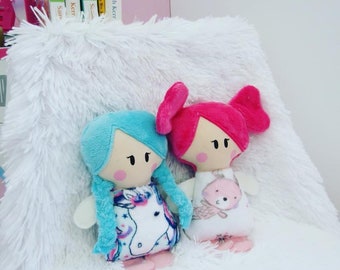 Plushie Doll Sewing Pattern PDF - Small Doll Pattern - Easy Sewing Download Pattern