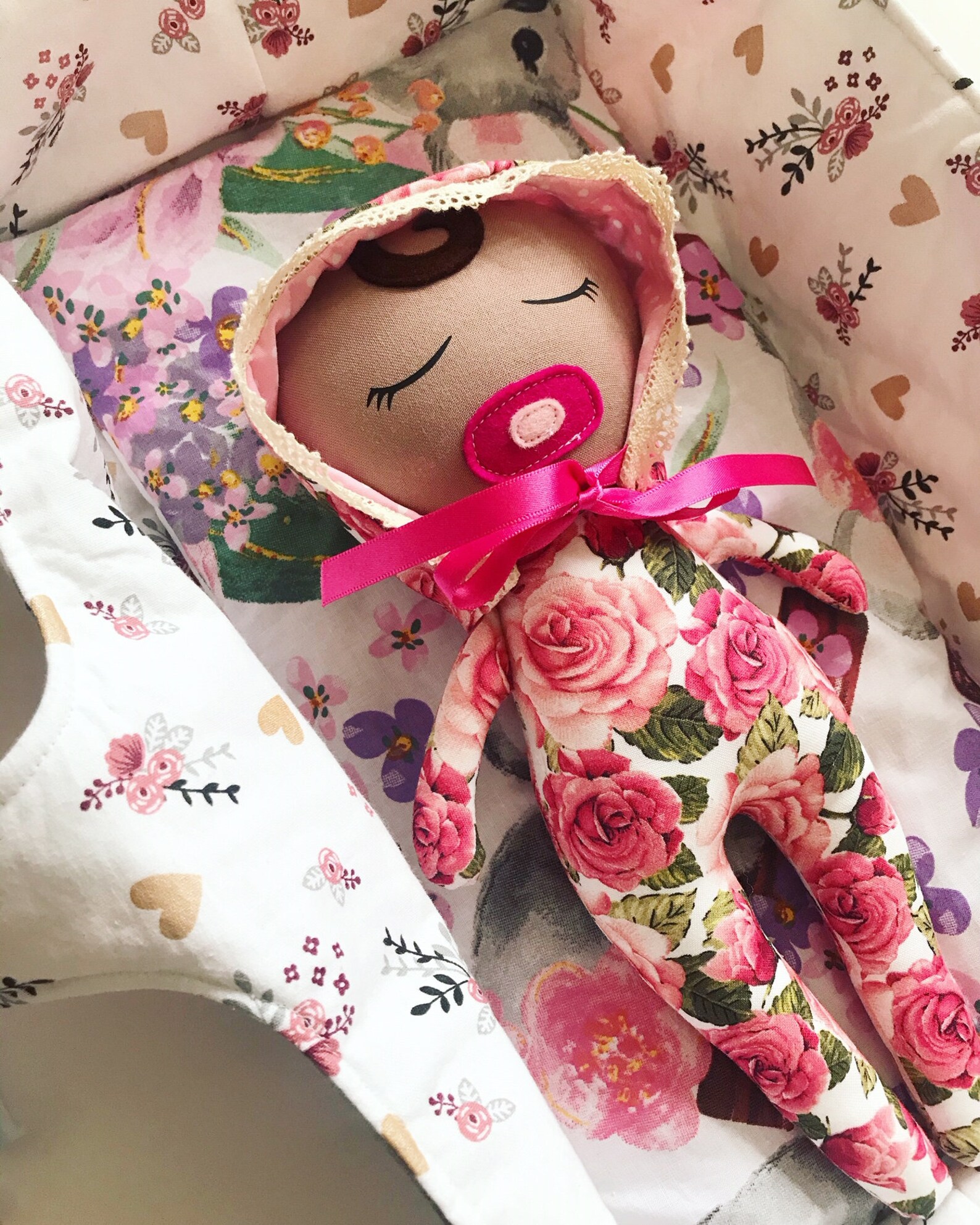 Reversible Baby Doll & Sewing Pattern Cloth Doll Etsy