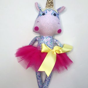 Unicorn Cloth Doll Sewing Pattern ~ Rag Doll Sewing Download Pattern ~ Unicorn Doll ~ Animal Sewing Pattern