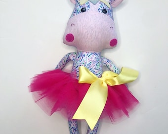 Unicorn Cloth Doll Sewing Pattern ~ Rag Doll Sewing Download Pattern ~ Unicorn Doll ~ Animal Sewing Pattern