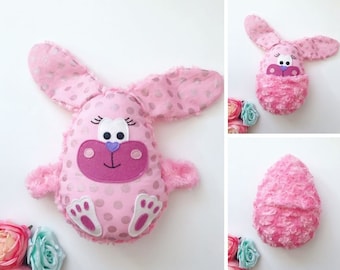 Reversible Bunny Egg Plush Toy Sewing Pattern ~ Bunny Sewing Pattern ~ Plushie Pattern ~ Easter Sewing Pattern