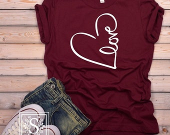 valentine heart shirt