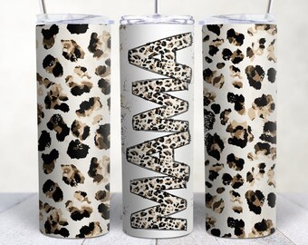 Leopard Mama 20 oz Tumbler | Personalized Mother's Day Gift