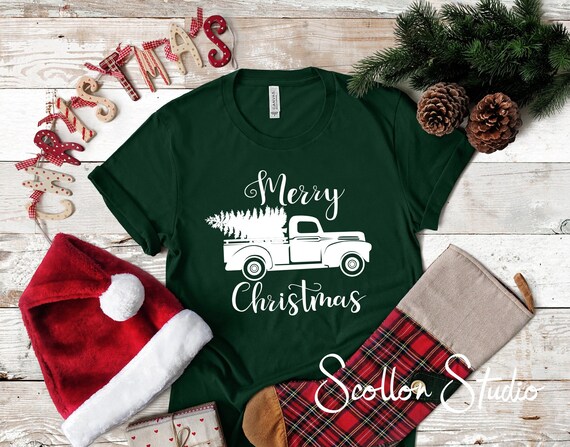 Old truck Merry Christmas Shirt , Christmas T,Shirt, Christmas Tee, Holiday Shirt, , xmas shirts