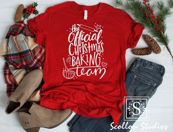 Official Christmas Baking Team, Christmas Baking Tee, Christmas T,Shirt, Christmas Tee