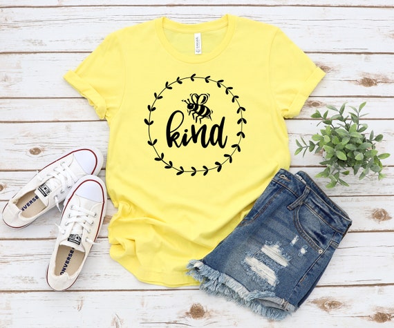 Bee Kind ,Unisex Jersey Short Sleeve TShirt , Be Kind Shirt, Kind Shirt , Unisex Sized shirt, Shirt for mom, Shirt for her, Bee Shirt