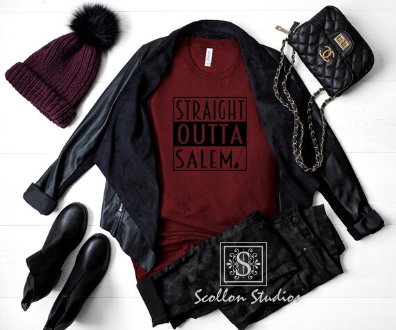 Straight outta Salem Halloween shirt,Halloween shirt,witch,witch shirt,fall shirts,Salem shirt,Halloween,fall,