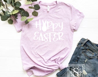 Happy Easter,  Women's Easter Shirt, Easter Top, Ladies Easter Shirt, Christian Easter Shirt, Christian Shirt, Faith Shirt