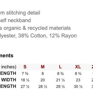 May include: Size chart for a shirt with measurements in inches for sleeve length, body width, and body length. Sizes include S, M, L, XL, 2XL, and 3XL.