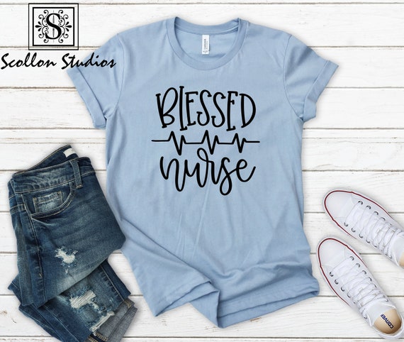 Blessed Nurse , Unisex Jersey Short Sleeve T, Shirt , Nurse Tee , Nurse T,Shirt , Nurse T,shirt , Unisex Shirt ,  RN Shirt , Nurse