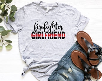 firefighter girlfriend moletom com capuz