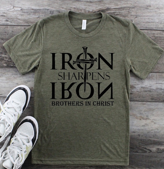 Iron Sharpens Iron | Armor of God | Brothers In Christ | Christian Men Shirt | Christian T-shirts | Church Shirts | Free Shipping