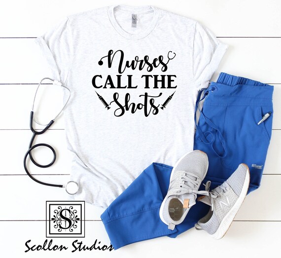 Nurses call the shots , Unisex  Short Sleeve T, Shirt , Nurse Tee ,Nurse T,shirt , Unisex Shirt ,  RN Shirt ,