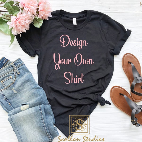 Design Your Own Bella Canvas Unisex Tee, Custom Graphic Shirt