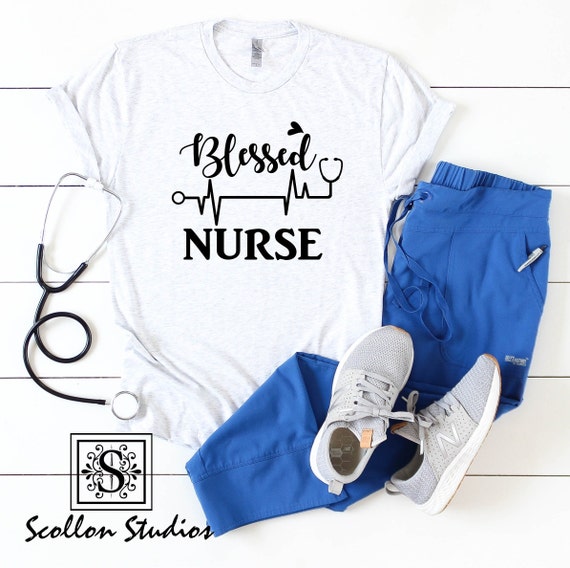 Blessed Nurse Shirt  , Unisex Jersey Short Sleeve T, Shirt , Nurse Tee , Nurse T,Shirt , Nurse T,shirt , Unisex Shirt ,  RN Shirt ,