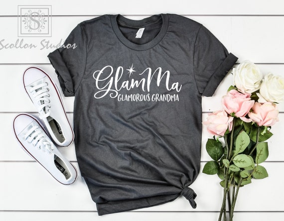 Glamma Shirt, Glam,ma, Glamma , Unisex Jersey Short Sleeve T, Shirt ,Blessed MiMi Shirt , Grandma T,Shirt , Grandmother Shirt