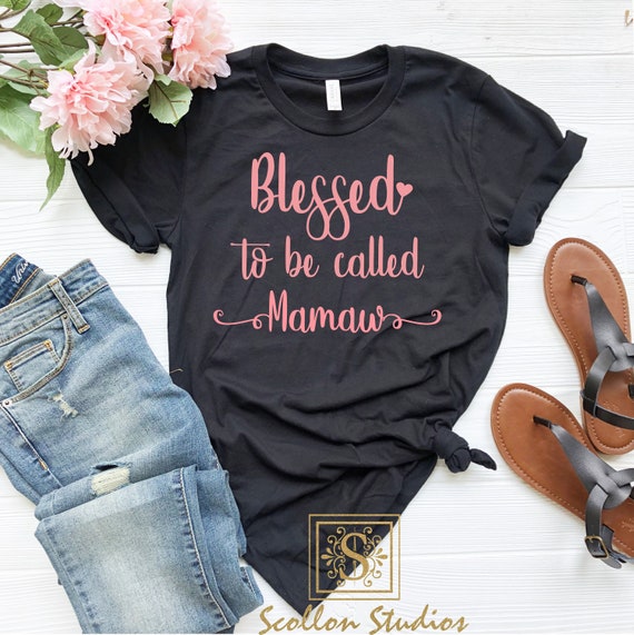 Blessed To Be Called Mamaw, Unisex Jersey Short Sleeve T, Shirt ,Blessed Mamaw Shirt , Grandma T,Shirt , Grandmother Shirt