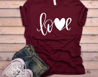Chemise de la Saint-Valentin, T-shirt d’amour, chemise d’amour, taille unisexe, t-shirt de la Saint-Valentin, chemise de la Saint-Valentin, chemise d’amour, chemise de la Saint-Valentin femmes