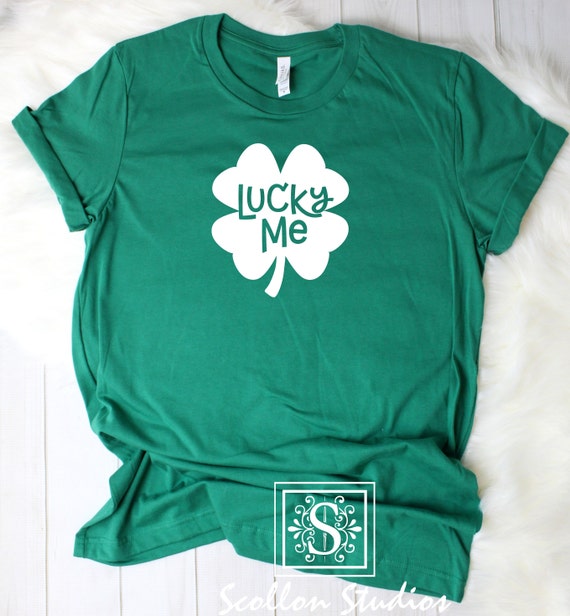 Saint Patricks Day Shirts, Lucky Me , Lucky Girl Shirt, Shamrock Shirt, St. Patricks Day Shirt Women, Let's Day Drink