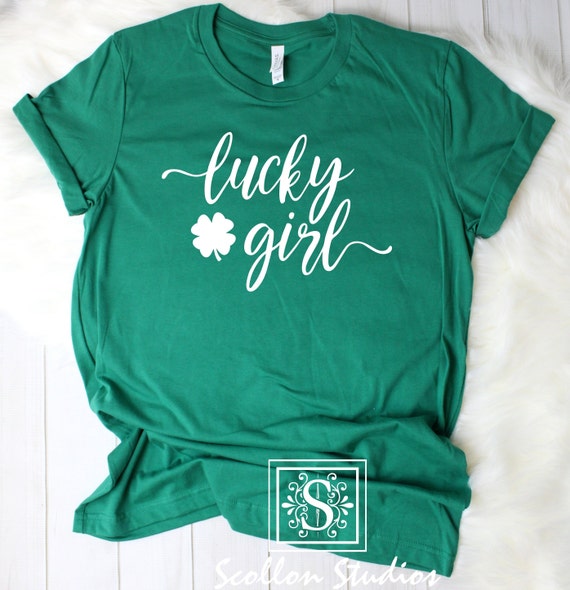 Saint Patricks Day Shirts, Love Shirt , Lucky Girl Shirt, Shamrock Shirt, St. Patricks Day Shirt Women, Let's Day Drink
