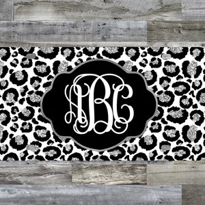 Cheetah | Glitter effect | License Plate | Car Tag | Personalized Tag | Monogram Front Plate | Personalized Plate | Aluminum License Plate