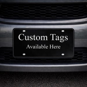 Custom Mirror License Plate, Personalized Car Tag, Front Plate