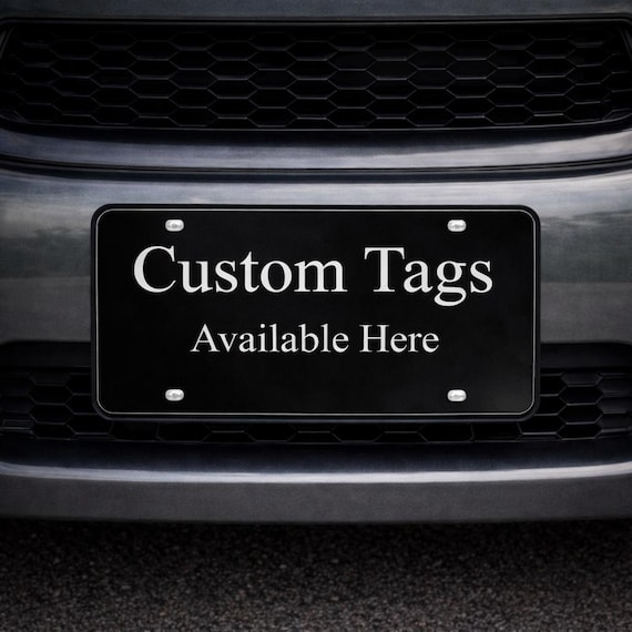 Custom Mirror License Plate, Personalized Car Tag, Front Plate