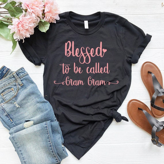 Blessed To Be Called Gram Gram, Unisex Jersey Short Sleeve T, Shirt ,Blessed Gram Gram Shirt , Grandma T,Shirt , Grandmother Shirt
