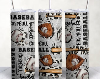 Personalized Baseball Tumbler | 20 oz Stainless Steel, Gift for Mom