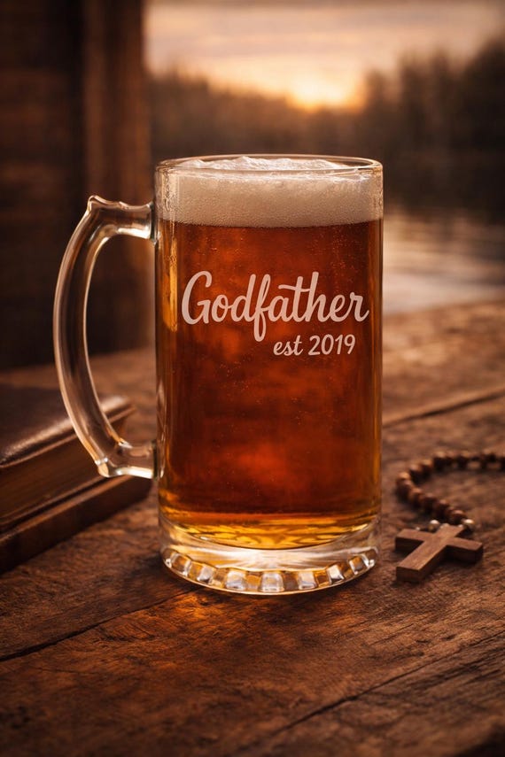 Personalized Godfather Established Beer Mug