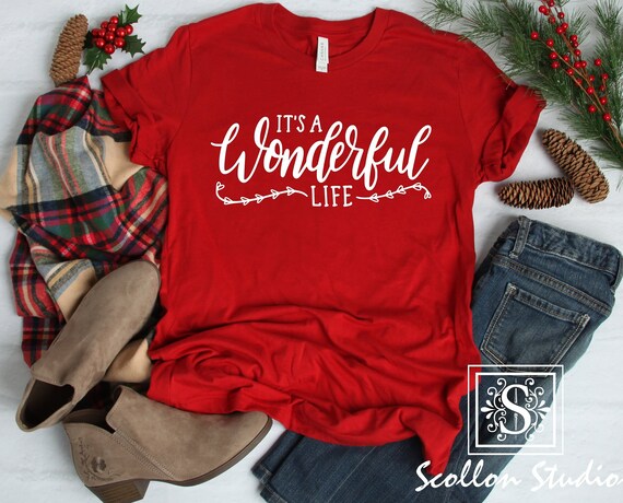 It's a wonderful life , Christmas T,Shirt, Christmas Tee