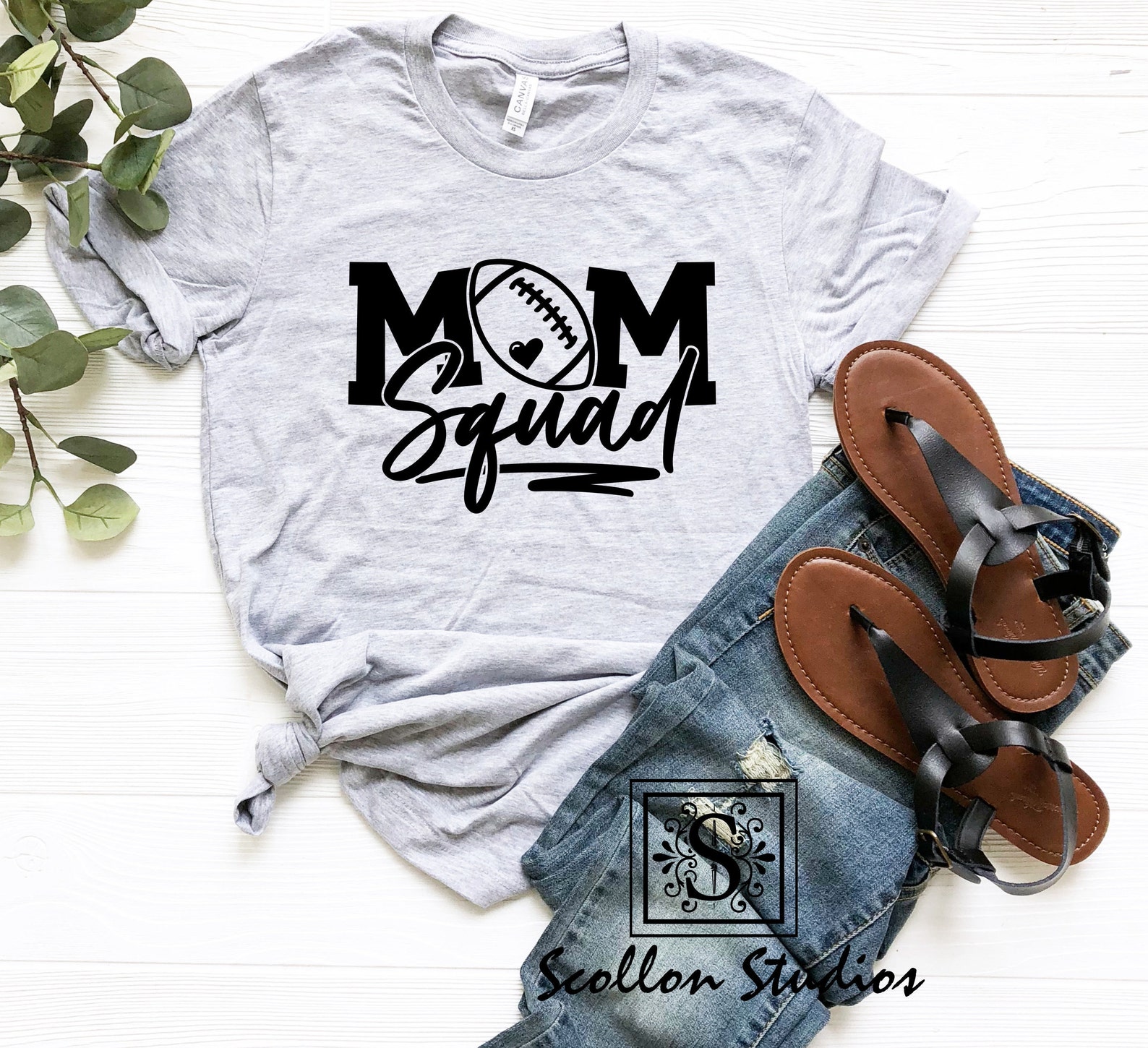football mom squad shirt