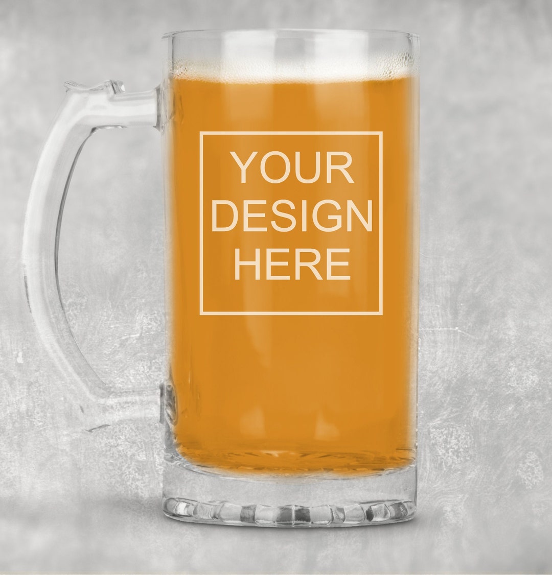 Personalized Beer Mug | Custom Beer Mug | Engraved Beer Mug | Beer Gift | Design Your Own | Gift ...