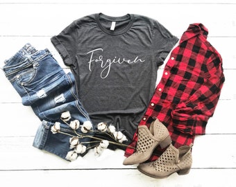 Forgiven Christian Unisex T-Shirt, Religious Apparel